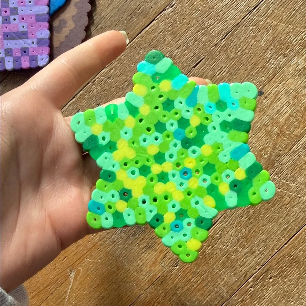 Colorful Handmade Beaded Booty Coasters Set